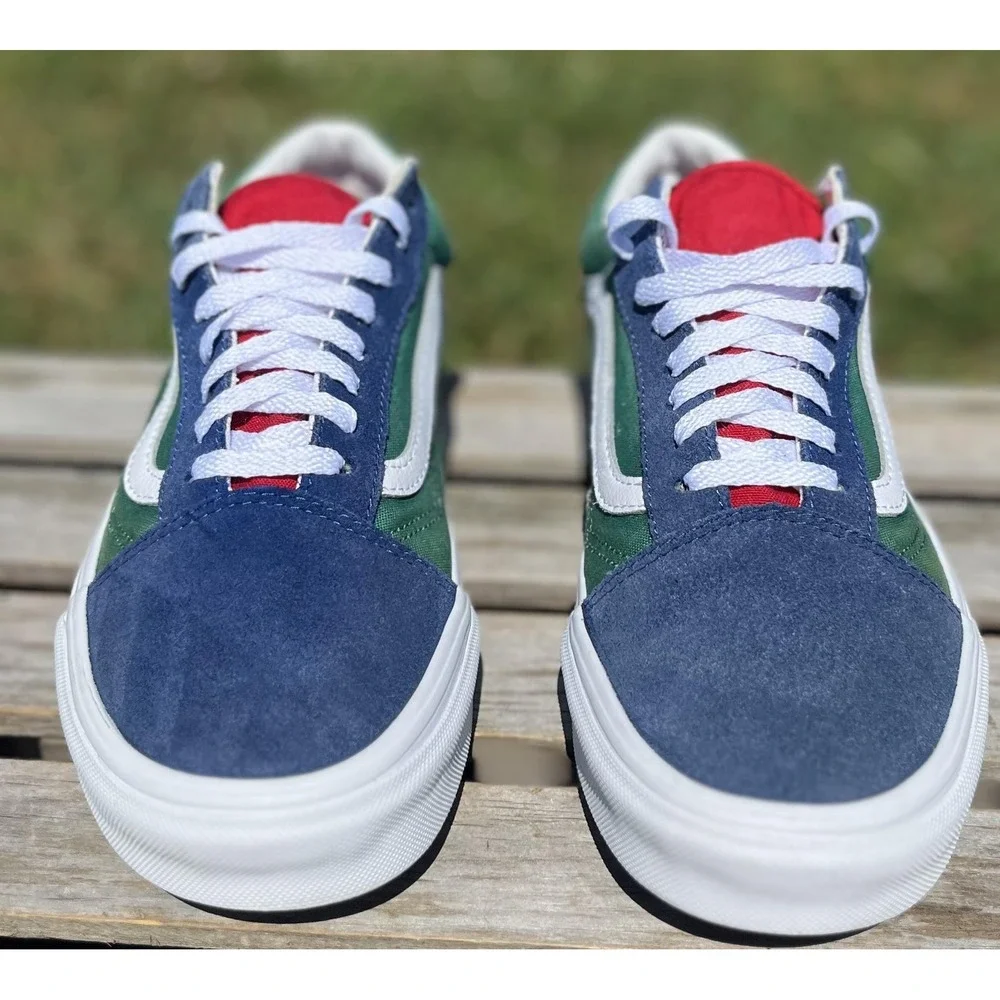 Vans Old Skool Shoes Mens Size 9.5 Skate Canvas Sneakers Classic Low Top Casual‎
